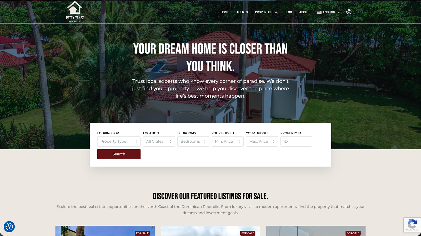 Patty Yanez Real Estate screenshot